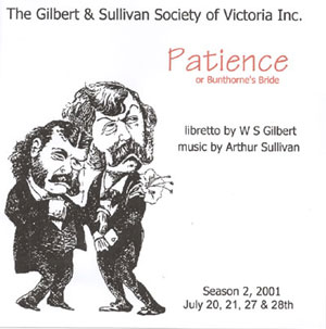Patience 2001 CD cover