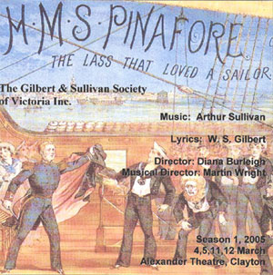 HMS Pinafore 2005 CD cover
