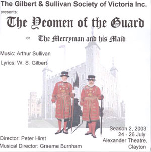 The Yeomen of the Guard 2003 CD cover